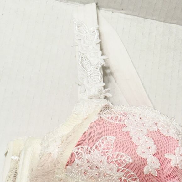Prima Donna 38C Embroidered Unlined Underwire Support Bra 16-1880 White - Picture 3 of 11